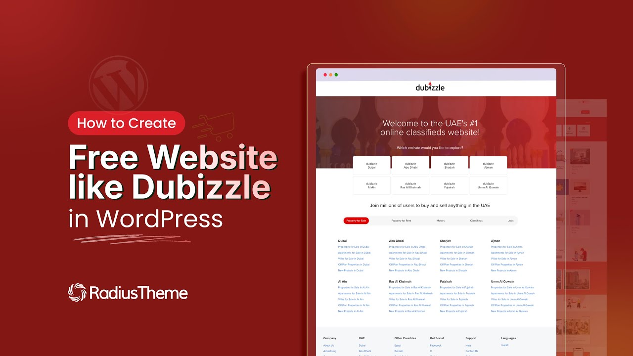 How to Create a Website Like Dubizzle in WordPress (FREE Classified Theme Tutorial)