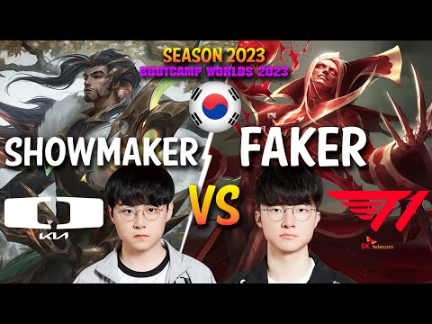 DK Showmaker vs T1 Faker - Showmaker YASUO vs Faker VLADIMIR Mid - Patch 13.19 KR Ranked