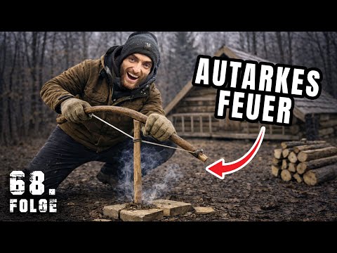 Ich versuche FEUER zu bohren | Tag 68/100 autark