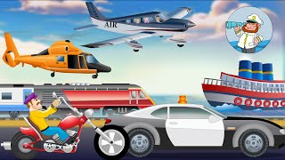 Modes of Transport for kids | Learn Transport Vehicles | Nursery Rhymes For Children