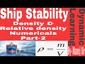 Ship Stability Density Relative Density Numericals