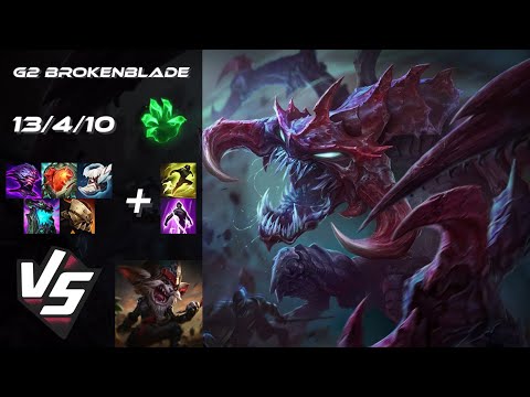 G2 Esports BrokenBlade TOP Cho'Gath vs Kled - EU Challenger Patch 25.S1.2