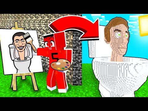 HASANI YAPI KAPIŞMASINDA ÇİZİM HİLESİYLE TROLLEDİM !! - Minecraft