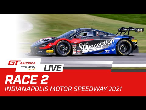 ブランパンGTワールドチャレンジ・アメリカ（インディアナポリス） レース2のライブ配信動画