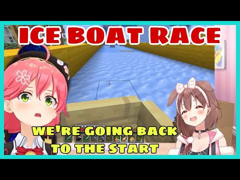 Insane Hololive Race: Miko vs. Korone on EPIC Boat! 🚀
