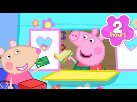 Peppa's Sandwich Takeaway Shop 🥪  Peppa Pig Official Full Episodes | 2 Hours of Kids Cartoons