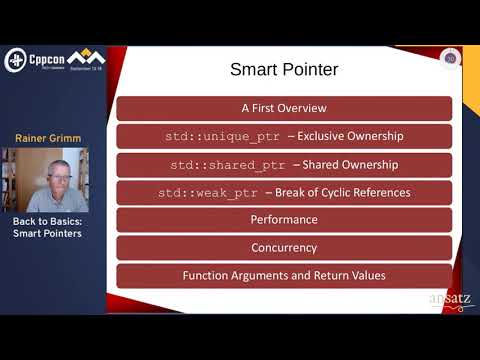 Back to Basics   Smart Pointers   Rainer Grimm   CppCon 2020