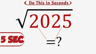 Trick for Square root in Seconds | Can you solve this in 5 sec? √💡🔢📝🧮📊🔍💭🎯