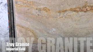preview picture of video 'Imperial Gold Granite Countertop by Troy Granite'