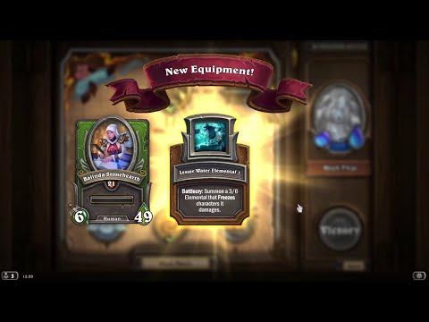 Hearthstone Mercenaries - Beating Heroic Drek'Thar for Balinda Stonehearth Equipment!