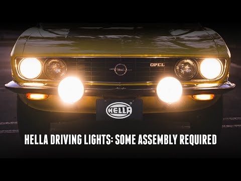 Installing Fog/Driving Lights by Trial & Error - Vintage Hella 160's on my Opel Manta