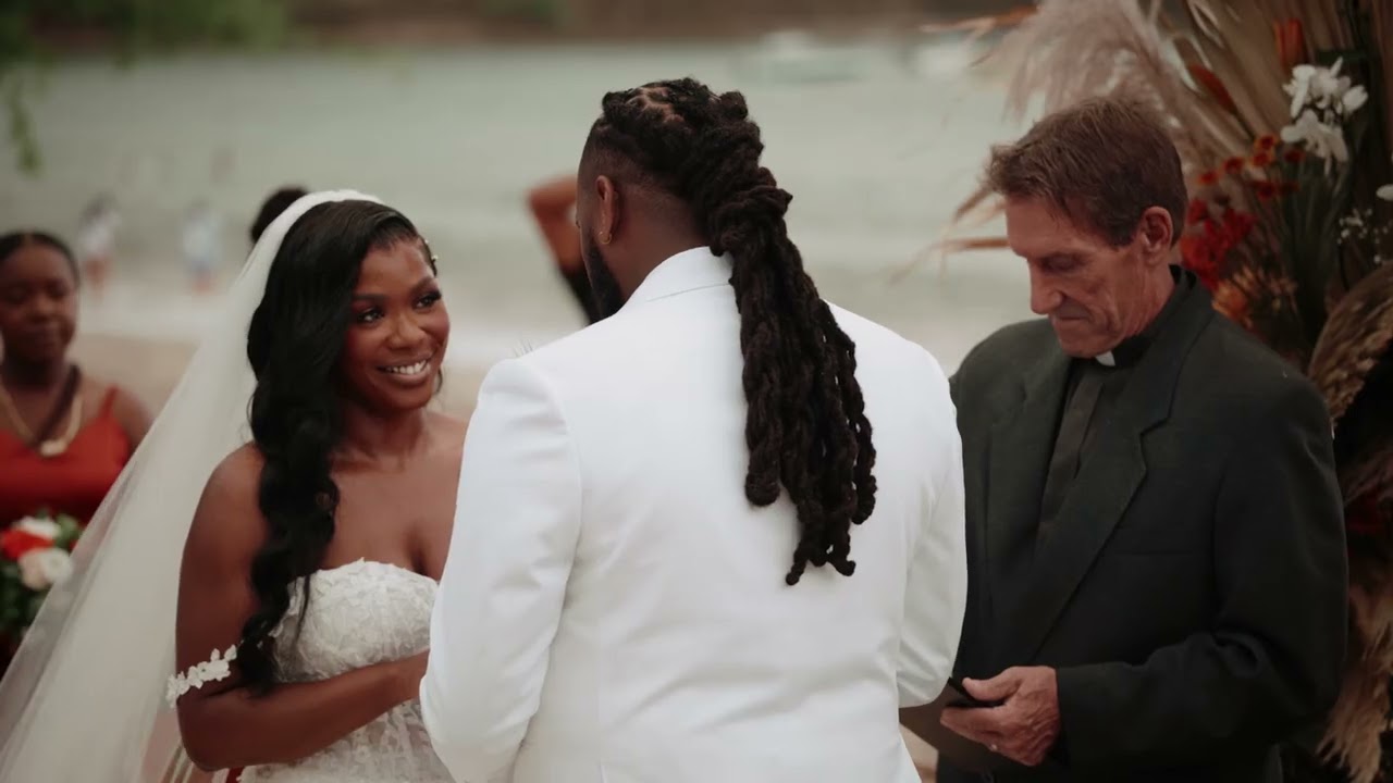 Tropical Boho Beach Wedding • Myrlie + Brandon