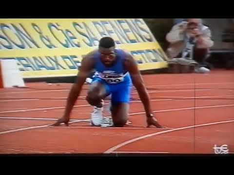 Michael  Johnson  vs  Danny Everett  400m   ( meeting  in  Lausanne 90 )