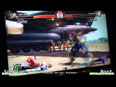 Somniac [Dictator] vs Bort [Chun-Li] Box Hill Beatdowns Round 1 SSF4AE2012 01 March 2012