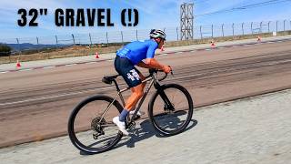 I rode 32" gravel and - sorry, haters - quite liked it