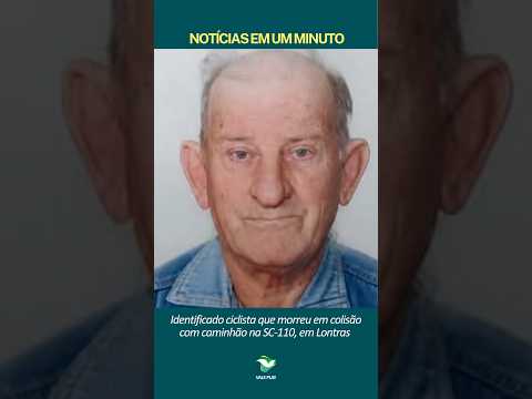Lontras: Identificado idoso de 84 anos que morreu após colisão com caminhão na SC-110