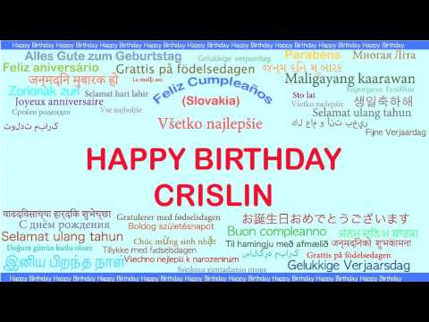 Crislin   Languages Idiomas - Happy Birthday