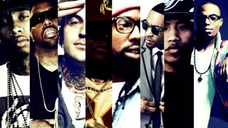 Tyga - Rack City (Remix) ft. Trae Tha Truth, Yelawolf, Fred The Godson, Los, Derez &amp; B.o.B