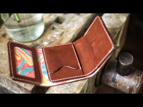 This Leather Trifold Wallet is NOT Bulky! (Pattern Included)