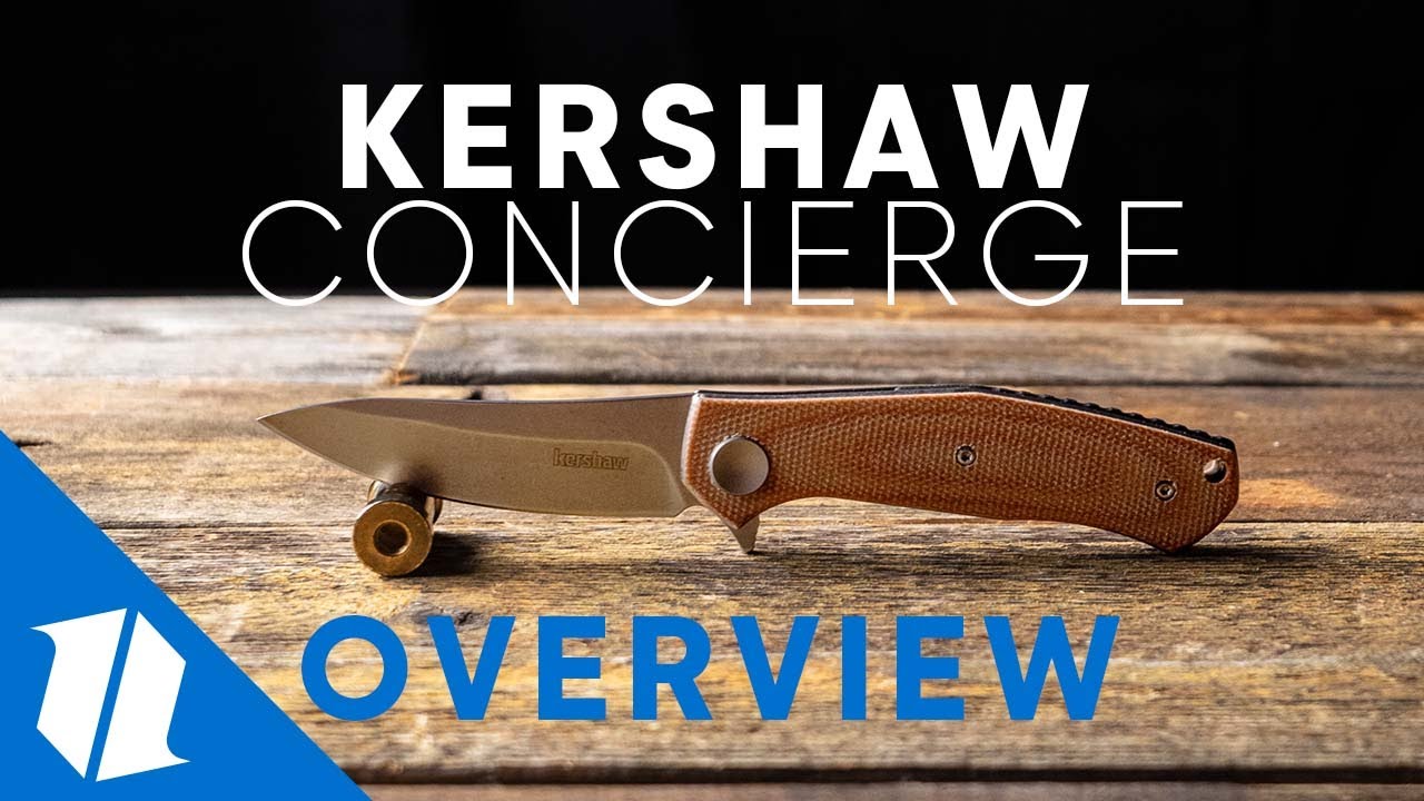 Kershaw Sinkevich Concierge Liner Lock Knife Wood (3.25" Gray) 4020WOOD
