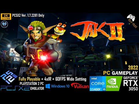 Jak II Renegade PC Gameplay | PCSX2 | VULKAN | Full Playable | PS2 Emulator | 2k60FPS | 2022 Latest