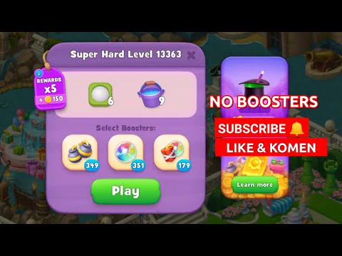 GARDENSCAPES SUPER HARD LEVEL 13363 NO BOOSTERS | MARI MAIN BERSAMA