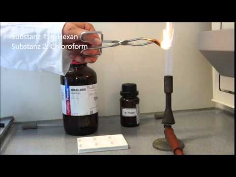 MINTovation: Beilsteinprobe Nachweis auf Halogene in organisch-chemischen Verbindungen