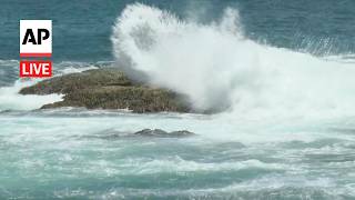 LIVE: Typhoon Bavi nears Taiwan on path toward China