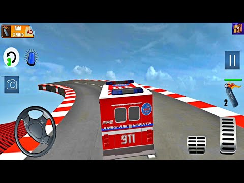 Ambulance Stunt Car Racing - Impossible Tracks - New Android Gameplay