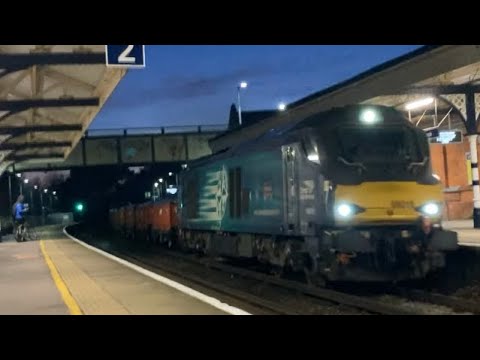 68016 & 68018 thrash through Christchurch | 18.01.23