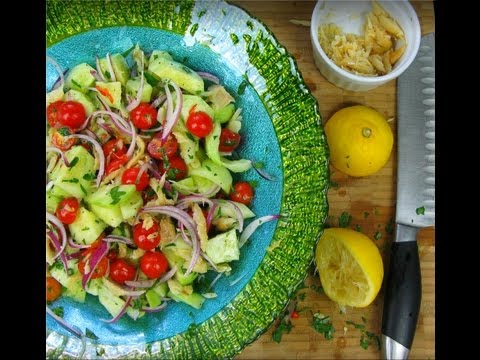 A Classic Caribbean Summer Salad From My Garden.
