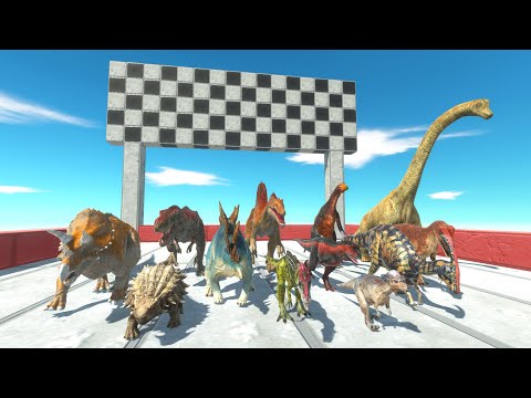 All Dinosaurs Race to eating an alien PIG - Animal Revolt Battle Simulator