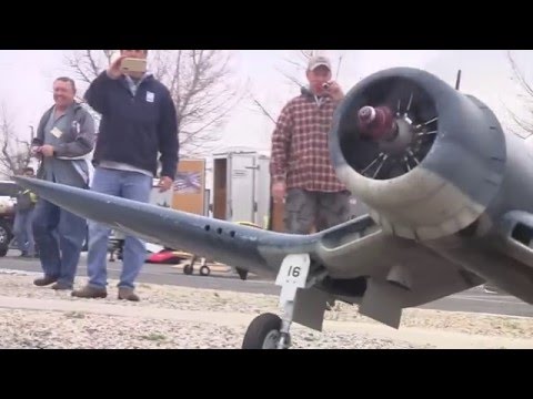 Rc Giant Corsair with Machine Gun moki 250cc 2016 Jan Chino