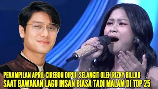 Download lagu RIZKY BILLAR SAID THIS WATCH APRIL CIREBON'S PERFORMANCE LAST NIGHT SINGING THE SONG 'INSAN BIASA' mp3