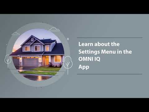 How to Adjust Settings in the OMNI IQ App