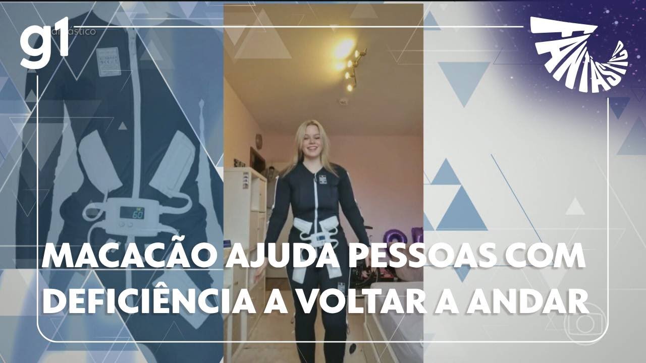 Fantástico: Macacão terapêutico ajuda pessoas com deficiência a voltar a andar