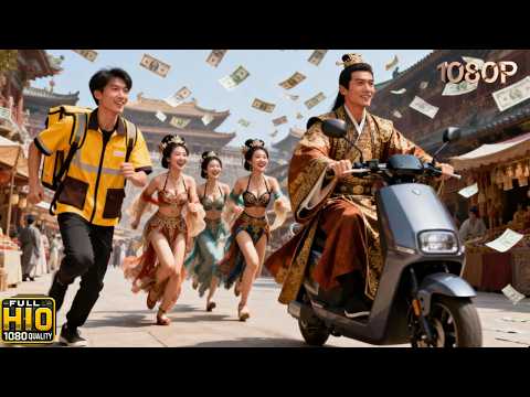 Betrayed delivery boy travels back in time, becomes a billionaire & marries 3 beautiful Princesses!