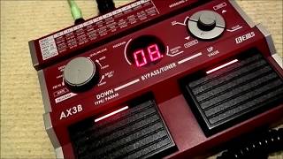 Video thumbnail for Korg AX3B Bass effects pedal used with a 6-string guitar - pretty good results. by Gearfacts