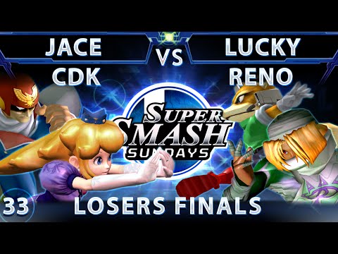 SSS 33 - Reno & Lucky (Green) Vs Jace & CDK (Blue) SSBM - Losers Finals - Smash Melee