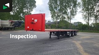 العربات نصف المقطورة عربة مقطورة مسطحة Vogelzang 1766 2/2 Lift Axle + 2x Steering Axle APK 03/2027 | صورة 4 - Autoline