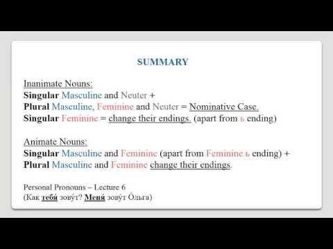 17   Accusative Case of Nouns and Talking about Food and Drink