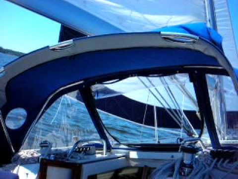 Catalina 380 sailboat haulin' ass