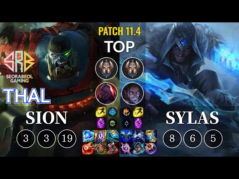 SRB Thal Sion vs Sylas Top - KR Patch 11.4