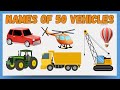 Learn Vehicle Names For Kids Types Of Vehicles In English Mode Of Transport Fun Factory Kids