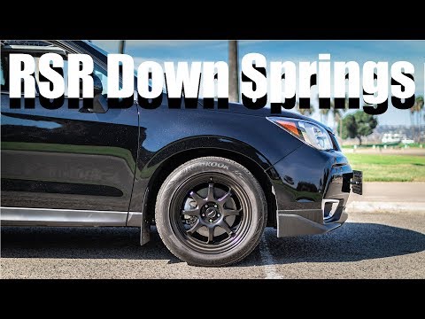 RSR Down Springs Install and Review SJ Subaru Forester XT