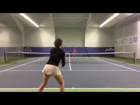 College Tennis Recruiting Video 2x (With music) 2016-Hana Sisirak