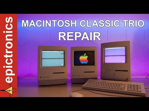 Macintosh Classic, Classic II & Color Classic repair  +External SCSI drive restoration Apple HD20SC