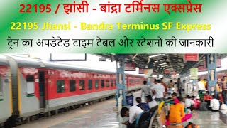 22195 / Jhansi - Bandra Terminus  Express | Train 22195 JHS-BDTS, झांसी - बांद्रा टर्मिनस एक्सप्रेस