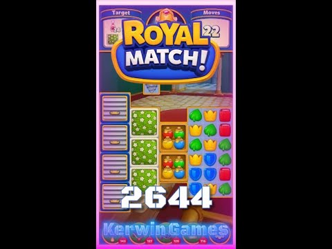 Royal Match Level 2644 - No Boosters Gameplay