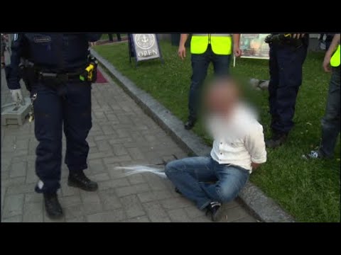 Poliisit Kuopio - Viinijuhlilla häiriköinyt mies raudoitetaan